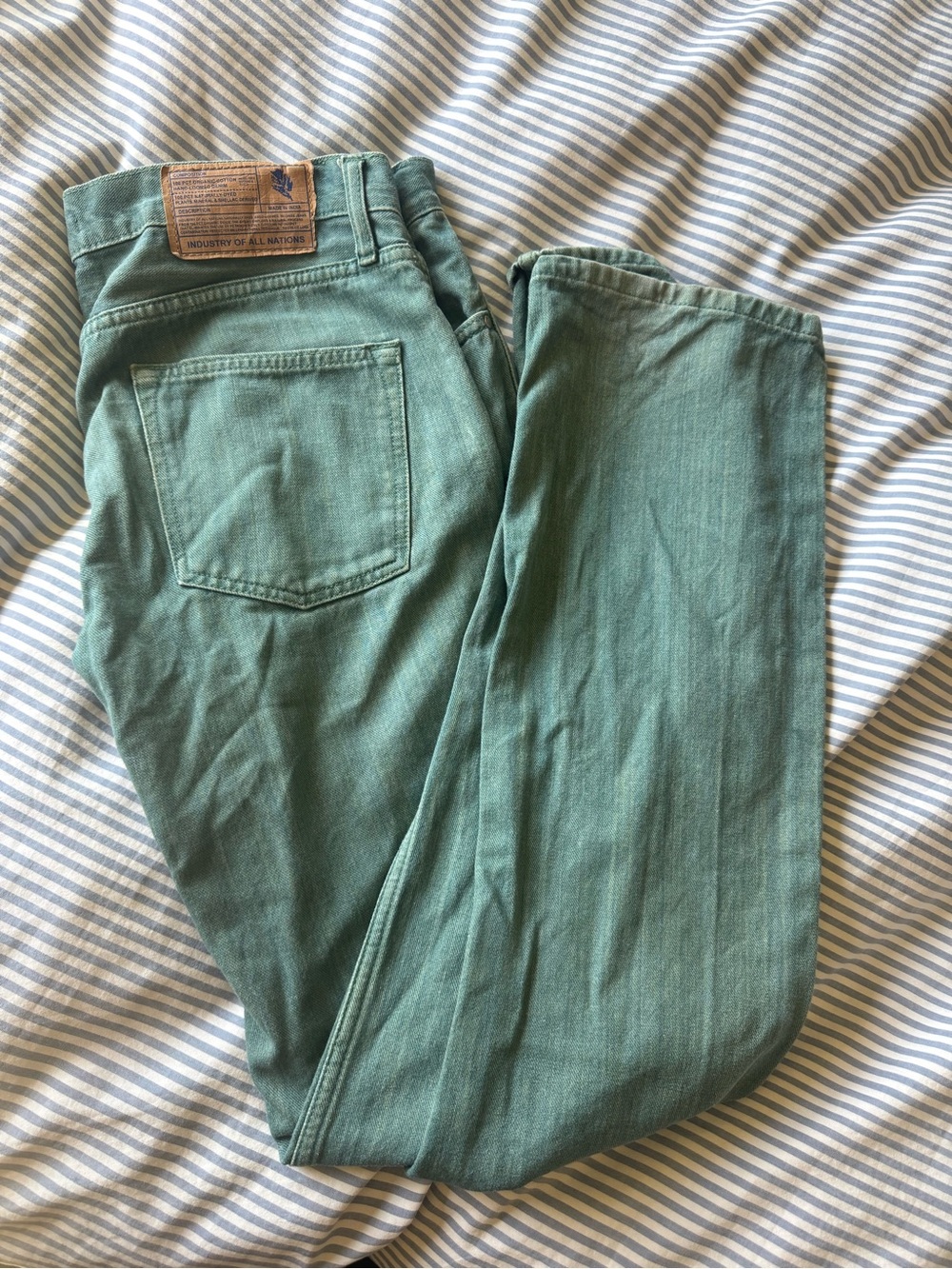 Industry of all nations - Slim Straight Men’s Jeans in Green